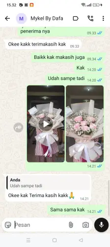 Testimonial Buket Bunga legoksari
