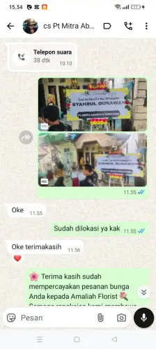 Testimonial Papan Bunga legoksari