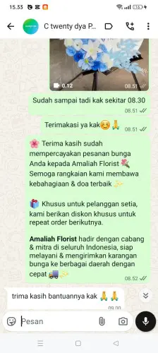 Testimonial Standing Flower legoksari