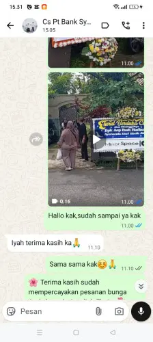 Testimonial Papan Bunga legoksari